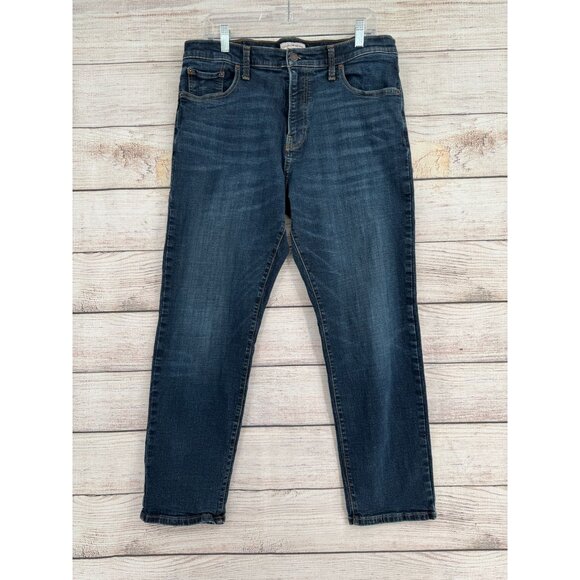 Lucky‎ Brand 221 Straight Leg Jeans Women's Size 36x30 Blue Dark Wash Denim - Picture 1 of 14